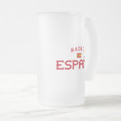 マドリッ動揺してドスペイン(スペイン) フロストグラスビールジョッキ (正面右)