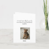 マドリンはNotecard感謝していしています サンキューカード (裏面)