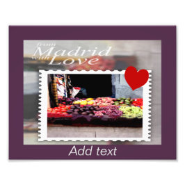 マドリードから愛を込めて フォトプリント           