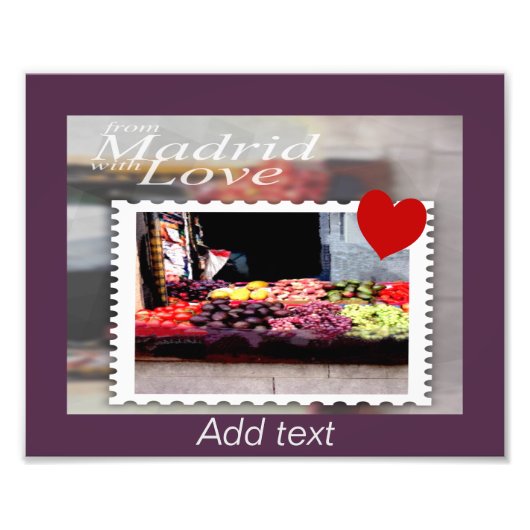 マドリードから愛を込めて フォトプリント            (正面)