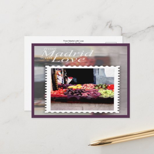 マドリードから愛を込めて ポストカード (正面/裏面インサイチュ)