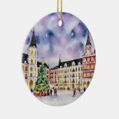 マドリードのクリスマススペインの水彩 セラミックオーナメント (右)