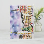 マドリードのクリスマス水彩はがき 招待状 (スタンド正面)