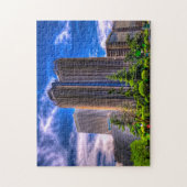 マドリードのスカイライン。 ジグソーパズル (縦)