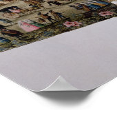 マドリードのセバダ広場を描いたファン ポスター (角)