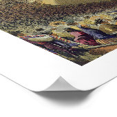 マドリードのトロス広場1865年（カラーリトボ） ポスター (角)