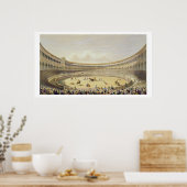 マドリードのトロス広場1865年（カラーリトボ） ポスター (キッチン)