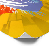 マドリードのヴィンテージ旅行ポスター。 ポスター (角)