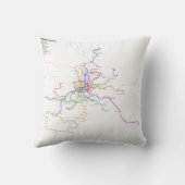 マドリードの地下鉄-スペイン クッション (裏面)