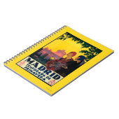 マドリードの春の旅行促進ポスター ノートブック (左側)