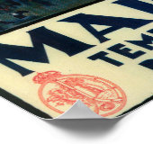 マドリードの春の旅行促進ポスター ポスター (角)