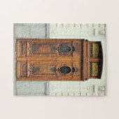 マドリードの木製ドア，スペインパズル ジグソーパズル (横)