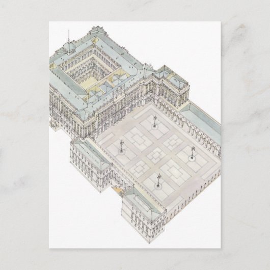 マドリードの王宮。 スペイン マドリード ポストカード (正面)