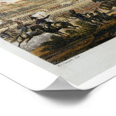 マドリードの砲撃， 1808年12月4日，彫刻 ポスター (角)