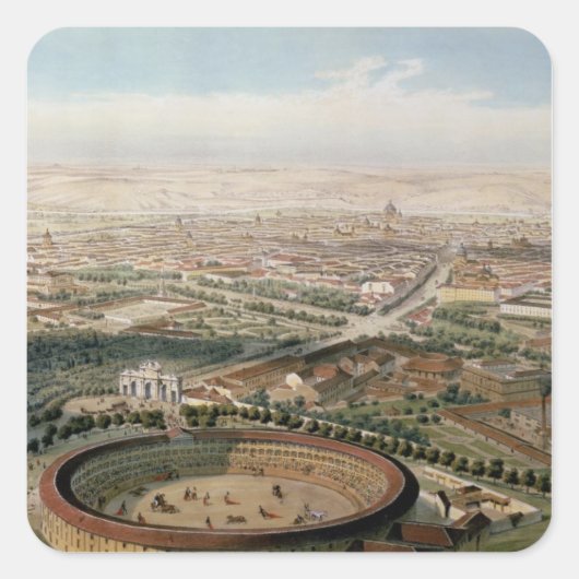 マドリードの空中表示からプラザ・デ・トロス スクエアシール (正面)