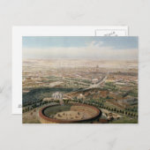 マドリードの空中表示からプラザ・デ・トロス ポストカード (正面/裏面)