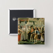 マドリードの詳細の熱気球の上昇 缶バッジ (正面&裏面)