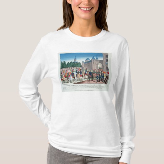 マドリードへのフランス人の勝ち誇った記入項目 Tシャツ (正面)