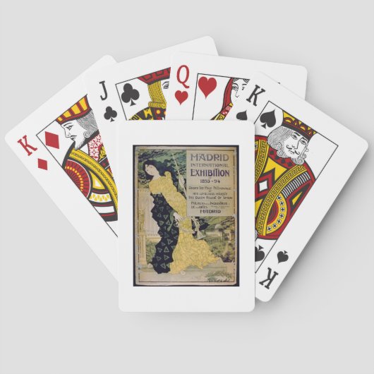 「マドリードインターナショナルExhibiのための広告 トランプ (裏面)