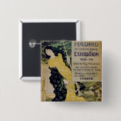 「マドリードインターナショナルExhibiのための広告 缶バッジ (正面&裏面)