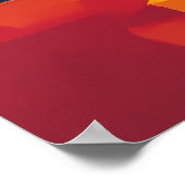 マドリードシティスケープ抽象芸術フォヴィストスタイル ポスター (角)