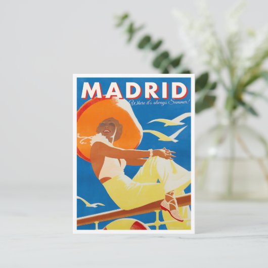 マドリードスペインのヴィンテージ旅行はがき ポストカード (スタンド正面)
