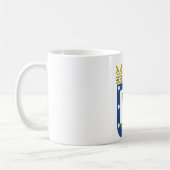 マドリードスペインの紋章付き外衣 コーヒーマグカップ (左)