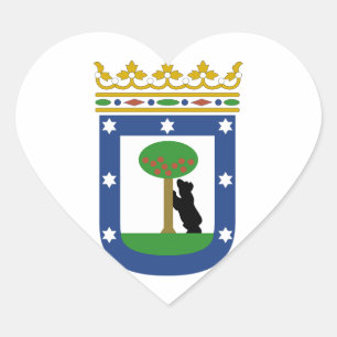 マドリードスペインの紋章付き外衣 ハートシール