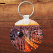 マドリードスペインキャピトルシティスカイライン キーホルダー (正面)