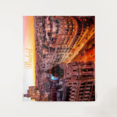 マドリードスペインキャピトルシティスカイライン タペストリー (正面)