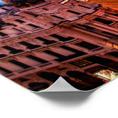 マドリードスペインキャピトルシティスカイライン ポスター (角)