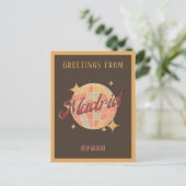 マドリードスペインディスコボールレトロヴィンテージはがき ポストカード (スタンド正面)