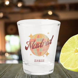 マドリードスペインディスコボールレトロヴィンテージ ショットグラス