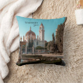 マドリードスペイン旅行風景土産 クッション (ブランケット)