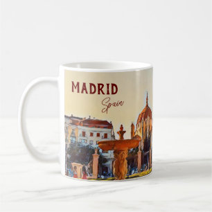 マドリードスペイン旅行風景土産 コーヒーマグカップ