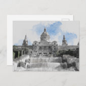 マドリードスペイン旅行風景土産 シーズンポストカード (正面/裏面)