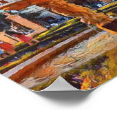 マドリードスペイン旅行風景土産 ポスター (角)