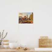 マドリードスペイン旅行風景土産 ポスター (キッチン)