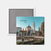 マドリードスペイン旅行風景土産 マグネット (正面/裏面)