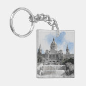 マドリードスペイン – 風光明媚な都市と休日のお土産 キーホルダー (正面左)