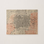 マドリードスペイン(1861年)のヴィンテージの地図 ジグソーパズル (横)