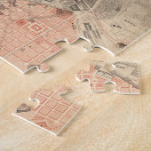 マドリードスペイン(1861年)のヴィンテージの地図 ジグソーパズル (側面)