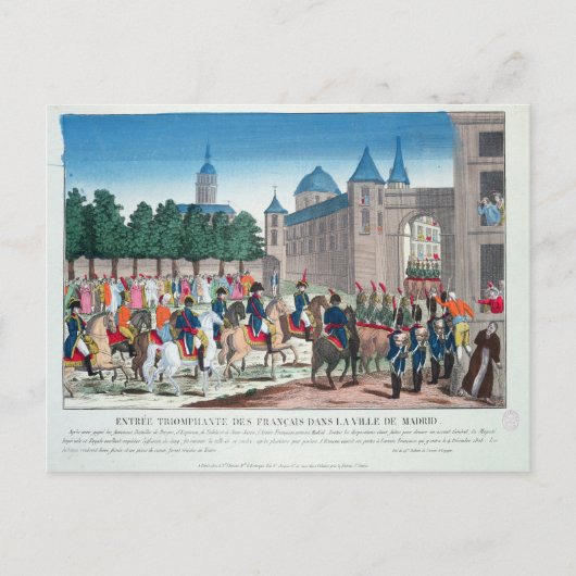 マドリードフランスのへの勝利 ポストカード (正面)
