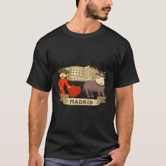 マドリードブルファイティングブルスペイン Tシャツ (正面)