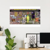 マドリードプレアデス模様2 ポスター (ホームオフィス)