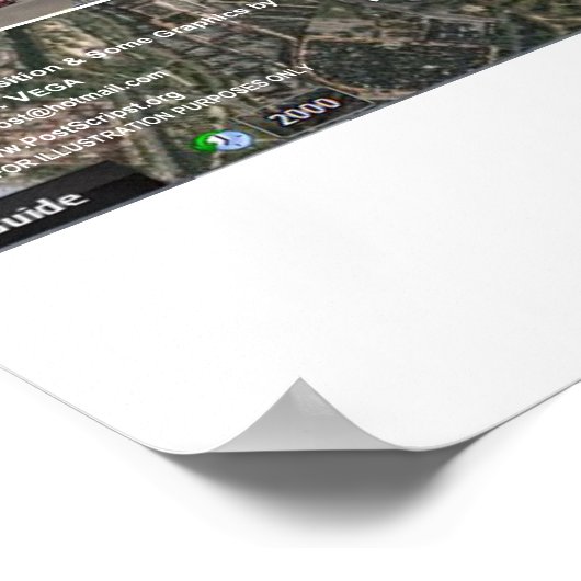 マドリードプレアデス模様4 ポスター (角)