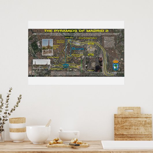 マドリードプレアデス模様4 ポスター (キッチン)