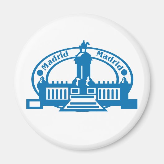 マドリード切手 マグネット (正面)