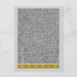 マドリード地図 ポストカード