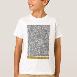 マドリード地図 Tシャツ